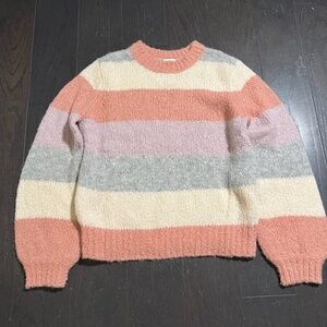 Aritzia Sunday Best Lennie Striped Ice Cream Sweater Size small